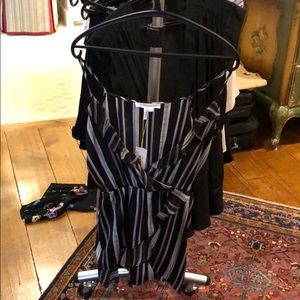 Black and white romper